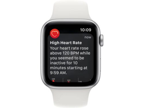 APPLE Watch SE GPS+Cellular 44 mm Prateado com Bracelete Desportiva Branca - Image 4