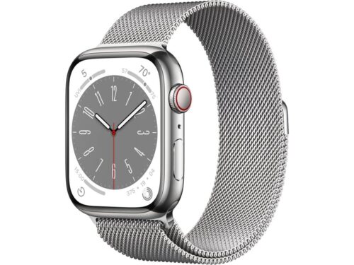APPLE Watch Series 8 GPS+Cellular 45 mm Prateado com Loop Milanesa Prateado