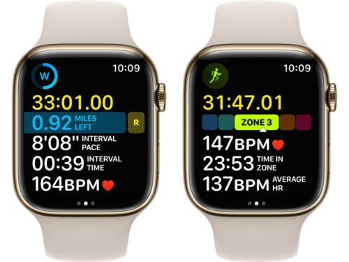 APPLE Watch Series 8 GPS+Cellular 45 mm Dourado com Bracelete Desportiva Luz das Estrelas - Image 5