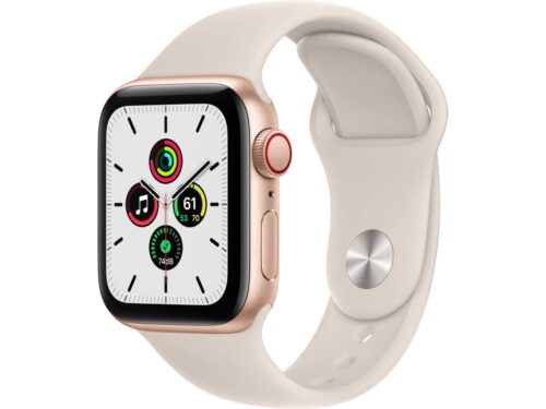 APPLE Watch SE GPS+Cellular 44 mm Dourado com Bracelete Desportiva Luz das Estrelas