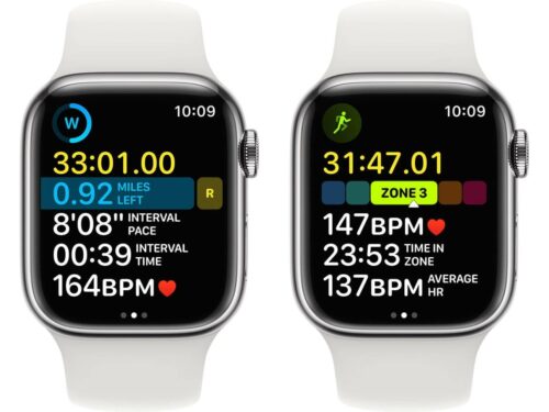 APPLE Watch Series 8 GPS+Cellular 41 mm Prateado Aço Inoxidável com Bracelete Desportiva Branco - Image 5