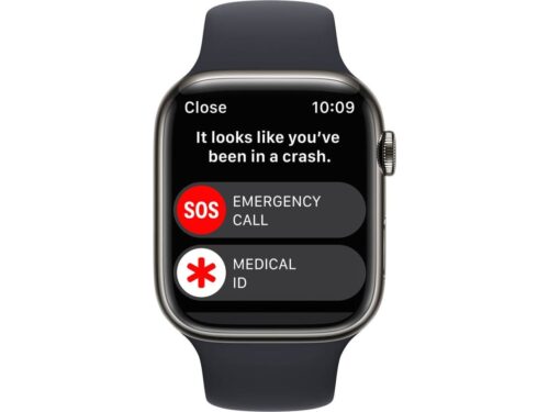APPLE Watch Series 8 GPS+Cellular 45 mm Grafite com Bracelete Desportiva Meia-noite - Image 4
