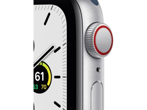 APPLE Watch SE GPS+Cellular 40 mm Prateado com Bracelete Desportiva Azul Abissal - Image 2