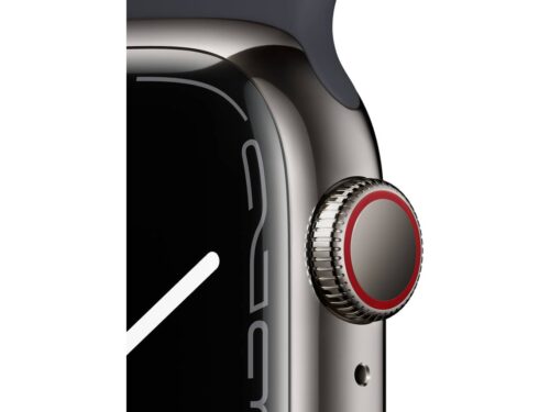 APPLE Watch Series 7 GPS+Cellular 41 mm Cinzento com Bracelete Desportiva Meia-Noite - Image 3