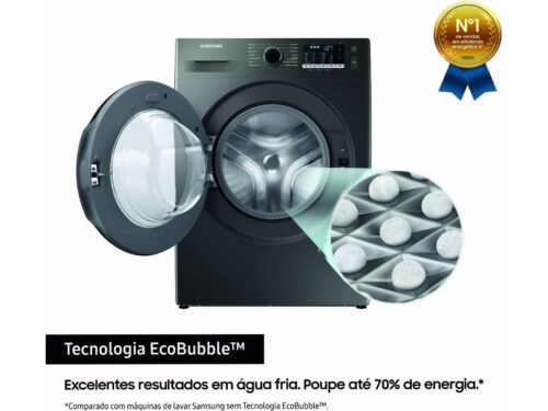 Máquina de Lavar Roupa SAMSUNG WW80TA046AX (8 kg - 1400 rpm - Inox) - Image 5