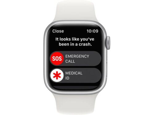 APPLE Watch Series 8 GPS+Cellular 41 mm Prateado com Bracelete Desportiva Branco - Image 4