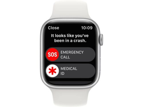 APPLE Watch Series 8 GPS 45 mm Prateado com Bracelete Desportiva Branca - Image 4