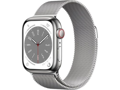 APPLE Watch Series 8 GPS+Cellular 41 mm Prateado com Loop Milanesa Prateado