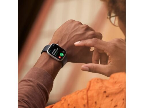 APPLE Watch Series 8 GPS+Cellular 45 mm Prateado Aço Inoxidável com Bracelete Desportiva Branco - Image 3