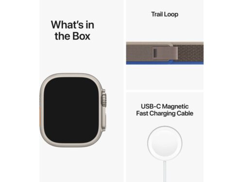 APPLE Watch Ultra GPS+Cellular 49 mm com Loop Trail Azul/Cinzento (Tamanho M/L) - Image 4