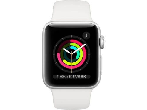 APPLE Watch Series 3 GPS 38 mm Prateado com Bracelete Desportiva Branco - Image 2