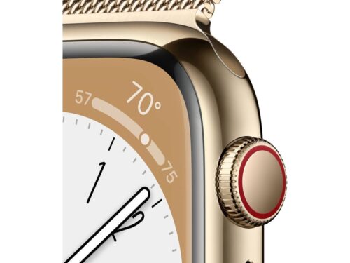 APPLE Watch Series 8 GPS+Cellular 41 mm Dourado com Loop Milanesa Dourado - Image 3