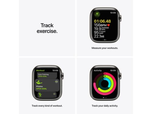 APPLE Watch Series 7 GPS+Cellular 41 mm Grafite com Loop Milanesa Grafite - Image 5