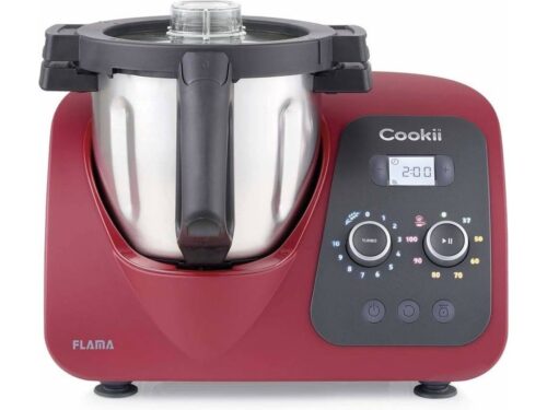 Robô de Cozinha FLAMA MX 2187FL Cookii Vermelho (2.5 L - 1500 W -  4 acessório)