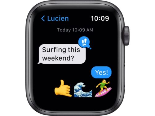 APPLE Watch SE GPS 44 mm Cinzento Sideral com Bracelete Desportiva Meia-noite - Image 5
