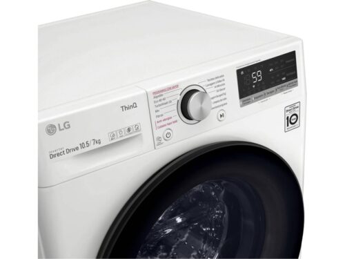 Máquina de Lavar e Secar Roupa LG F4DV5010SMW (7/10.5 kg - 1400 rpm - Branco) - Image 3