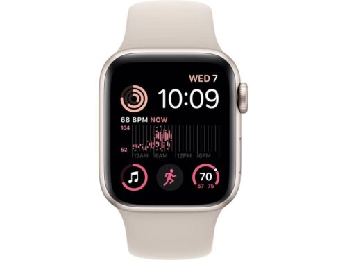APPLE Watch SE GPS 40 mm Luz das Estrelas com Bracelete Desportiva Luz das Estrelas - Image 2