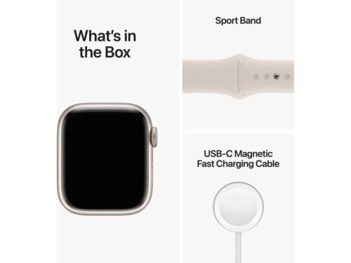 APPLE Watch Series 8 GPS+Cellular 41 mm Luz das Estrelas com Bracelete Desportiva Luz das Estrelas - Image 6