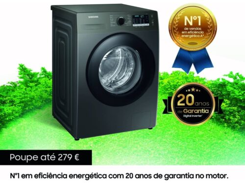 Máquina de Lavar Roupa SAMSUNG WW80TA046AX (8 kg - 1400 rpm - Inox) - Image 4