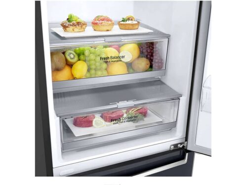 Frigorífico Combinado LG GBB72MCDGN (No Frost - 203 cm - 384 L - Preto) - Image 5