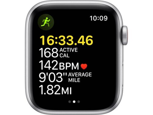 APPLE Watch SE GPS+Cellular 44 mm Prateado com Bracelete Desportiva Azul Abissal - Image 3
