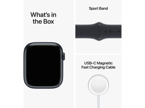 APPLE Watch Series 8 GPS 45 mm Meia-noite com Bracelete Desportiva Meia-noite - Image 6