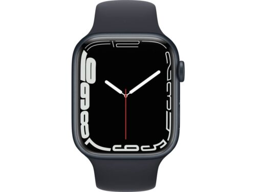 APPLE Watch Series 7 GPS 45 mm Meia-noite com Bracelete Desportiva Meia-noite - Image 2