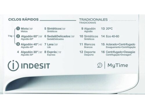 Máquina de Lavar Roupa INDESIT MTWA 71252 S WPT (7 kg - 1200 rpm - Branco) - Image 4