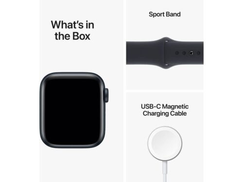 APPLE Watch SE GPS 40 mm Meia-noite com Bracelete Desportiva Meia-noite - Image 6