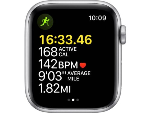 APPLE Watch SE GPS 44 mm Prateado com Bracelete Desportiva Azul Abissal - Image 3
