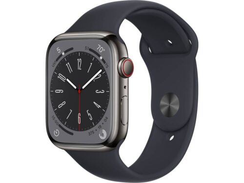 APPLE Watch Series 8 GPS+Cellular 45 mm Grafite com Bracelete Desportiva Meia-noite