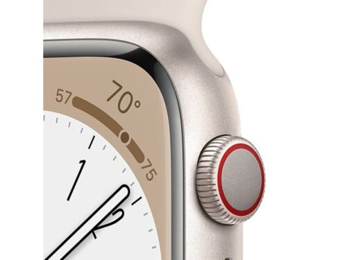 APPLE Watch Series 8 GPS+Cellular 45 mm Luz das Estrelas com Bracelete Desportiva Luz das Estrelas - Image 3