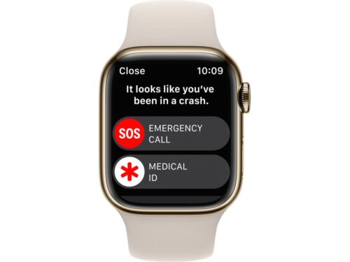 APPLE Watch Series 8 GPS+Cellular 41 mm Dourado com Bracelete Desportiva Luz das Estrelas - Image 4