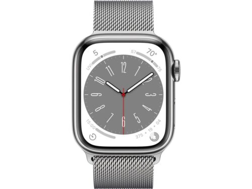 APPLE Watch Series 8 GPS+Cellular 41 mm Prateado com Loop Milanesa Prateado - Image 2