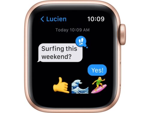 APPLE Watch SE GPS+Cellular 40 mm Dourado com Loop Desportiva Milho/Branco - Image 5