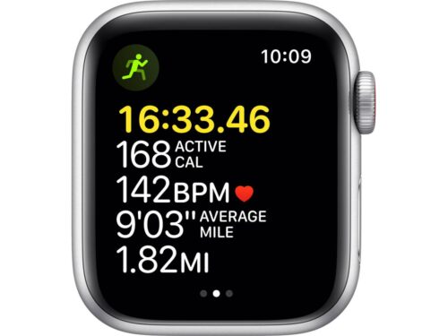 APPLE Watch SE GPS+Cellular 40 mm Prateado com Bracelete Desportiva Azul Abissal - Image 3