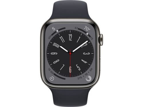 APPLE Watch Series 8 GPS+Cellular 45 mm Grafite com Bracelete Desportiva Meia-noite - Image 2