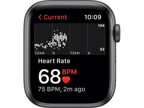 APPLE Watch SE GPS 44 mm Cinzento Sideral com Bracelete Desportiva Meia-noite - Image 3
