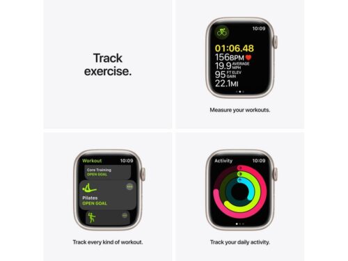 APPLE Watch Series 7 GPS+Cellular 45 mm Luz das Estrelas com Bracelete Desportiva Luz das Estrelas - Image 5