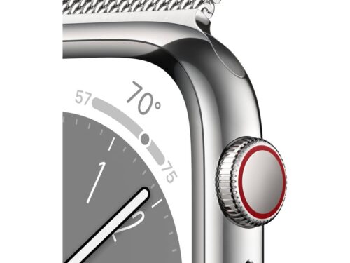 APPLE Watch Series 8 GPS+Cellular 41 mm Prateado com Loop Milanesa Prateado - Image 3