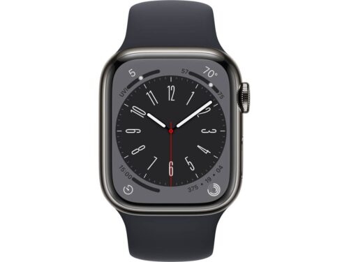 APPLE Watch Series 8 GPS+Cellular 41 mm Grafite com Bracelete Desportiva Meia-noite - Image 2