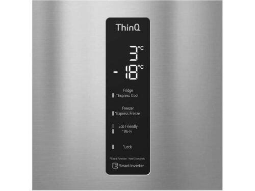 Frigorífico Combinado LG GBB62PZFGN (No Frost - 203 cm - 384 L - Cinzento) - Image 5