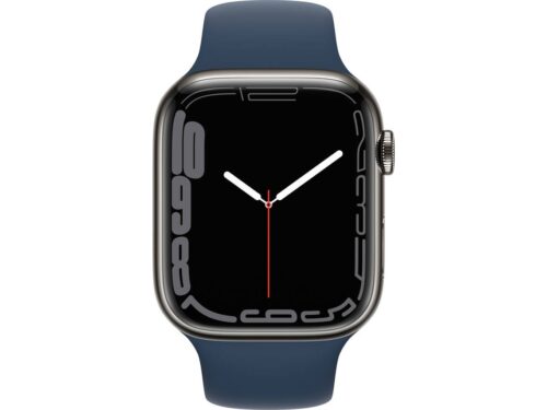 APPLE Watch Series 7 GPS+Cellular 45 mm Grafite com Bracelete Desportiva Azul Abissal - Image 2