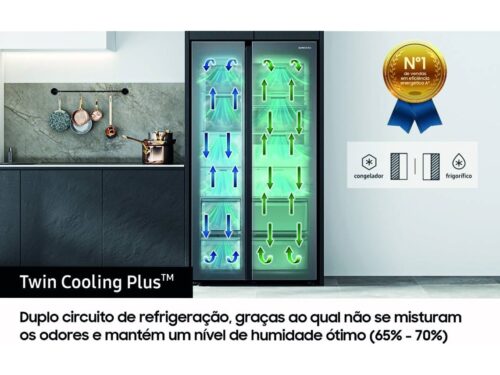 Frigorífico Americano SAMSUNG RS68A8521S9 (No Frost - 178 cm - 609 L - Inox) - Image 5