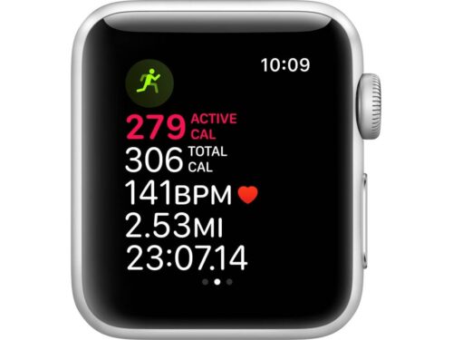 APPLE Watch Series 3 GPS 38 mm Prateado com Bracelete Desportiva Branco - Image 4