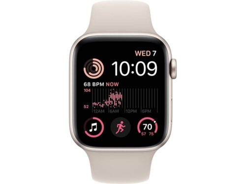 APPLE Watch SE GPS+Cellular 44 mm Luz das Estrelas com Bracelete Desportiva Luz das Estrelas - Image 2
