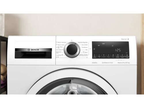 Máquina de Lavar e Secar Roupa BOSCH WNA13401ES (5/9 kg - 1400 rpm - Branco) - Image 2