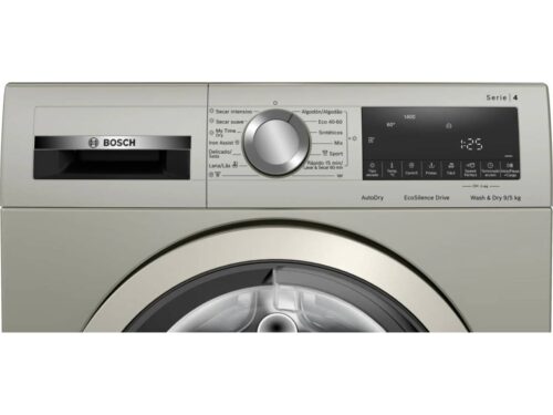 Máquina de Lavar e Secar Roupa BOSCH WNA1341XES (5/9 kg - 1400 rpm - Inox) - Image 3