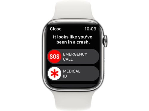 APPLE Watch Series 8 GPS+Cellular 45 mm Prateado Aço Inoxidável com Bracelete Desportiva Branco - Image 5