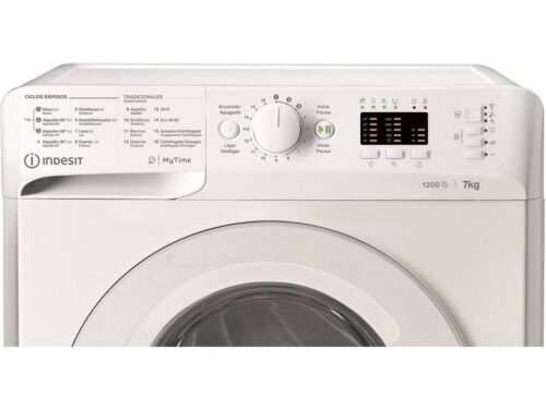 Máquina de Lavar Roupa INDESIT MTWA 71252 S WPT (7 kg - 1200 rpm - Branco) - Image 3